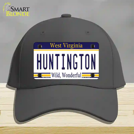 Huntington West Virginia Novelty License Plate Hat Cotton / Charcoal