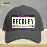 Beckley West Virginia Novelty License Plate Hat Cotton / Charcoal