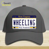 Wheeling West Virginia Novelty License Plate Hat Cotton / Charcoal