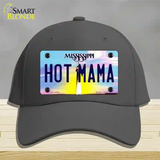 Hot Mama Mississippi Novelty License Plate Hat Cotton / Charcoal