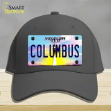 Columbus Mississippi Novelty License Plate Hat Cotton / Charcoal