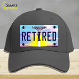 Retired Mississippi Novelty License Plate Hat Cotton / Charcoal