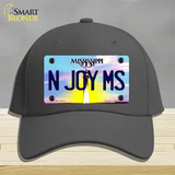 N Joy Mississippi Novelty License Plate Hat Cotton / Charcoal