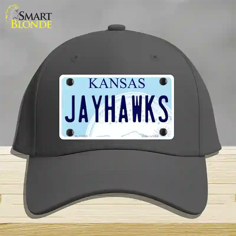 Jayhawks Kansas Novelty License Plate Hat Cotton / Charcoal