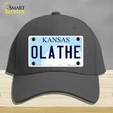 Olathe Kansas Novelty License Plate Hat Cotton / Charcoal