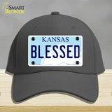 Blessed Kansas Novelty License Plate Hat Cotton / Charcoal