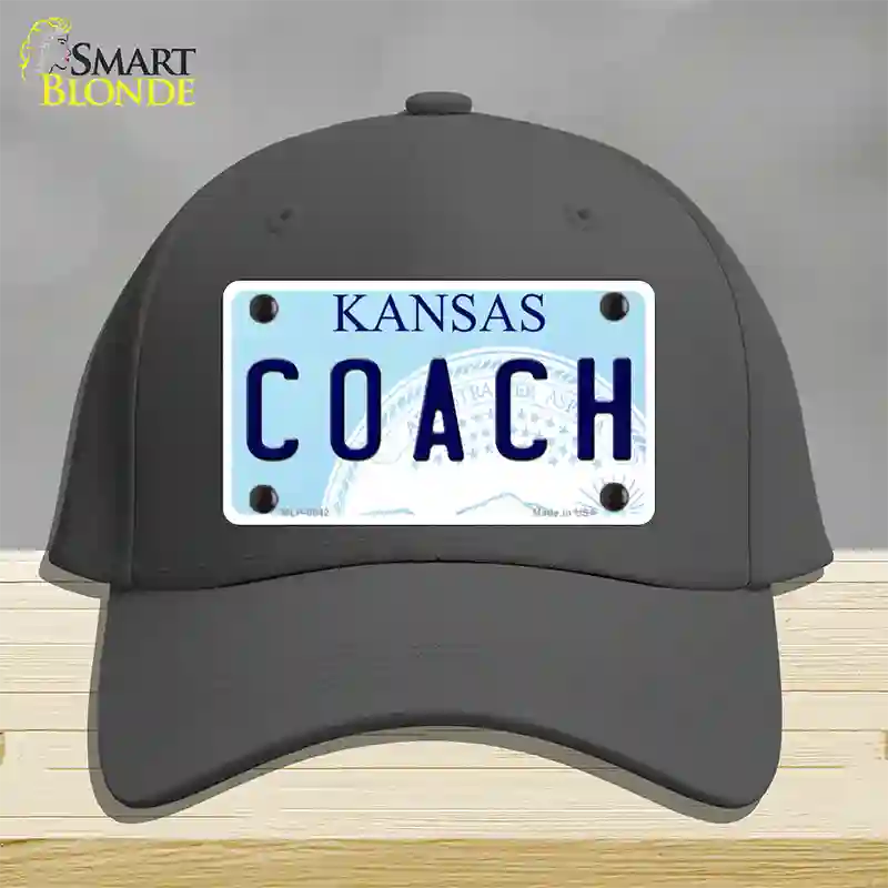 Coach Kansas Novelty License Plate Hat Cotton / Charcoal