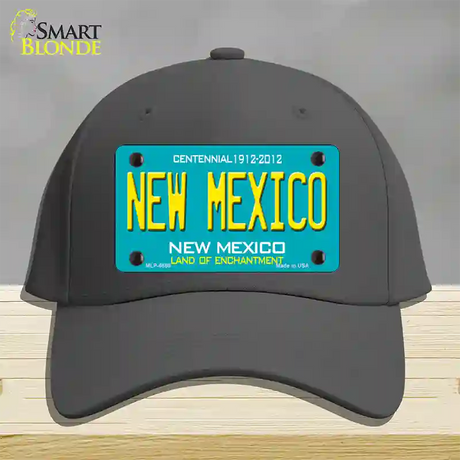 New Mexico Novelty License Plate Hat Cotton / Charcoal