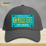 New Mexico State Teal Novelty License Plate Hat Cotton / Charcoal