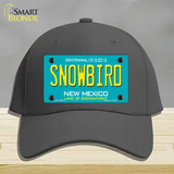 Snowbird New Mexico Novelty License Plate Hat Cotton / Charcoal