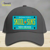 Skool Suks New Mexico Novelty License Plate Hat Cotton / Charcoal