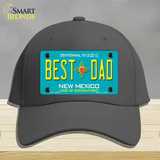 Best Dad New Mexico Novelty License Plate Hat Cotton / Charcoal