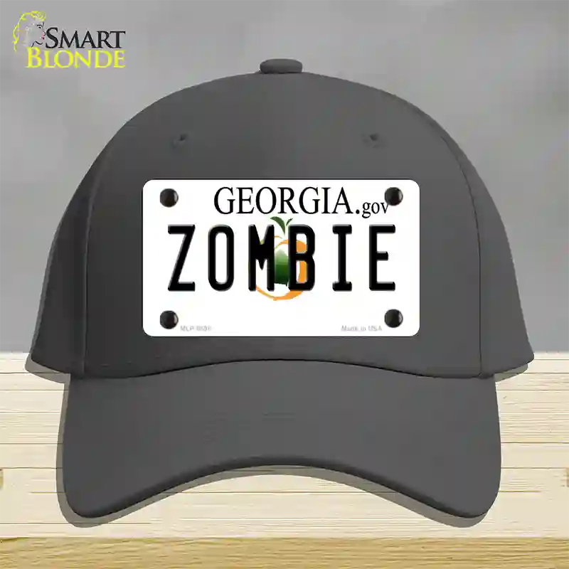 Zombie Georgia Novelty License Plate Hat Cotton / Charcoal