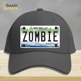 Zombie Michigan Novelty License Plate Hat Cotton / Charcoal