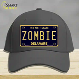 Zombie Delaware Novelty License Plate Hat Cotton / Charcoal