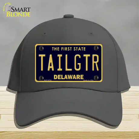 Tailgtr Delaware Novelty License Plate Hat Cotton / Charcoal