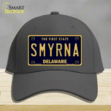 Smyrna Delaware Novelty License Plate Hat Cotton / Charcoal