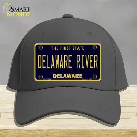 Delaware River Delaware Novelty License Plate Hat Cotton / Charcoal