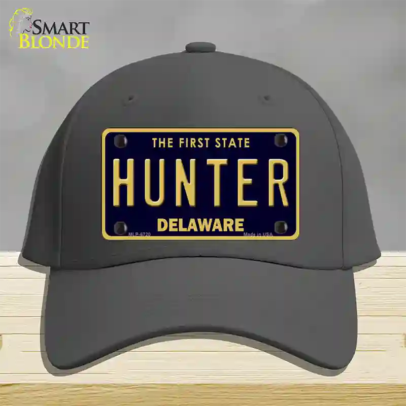 Hunter Delaware Novelty License Plate Hat Cotton / Charcoal