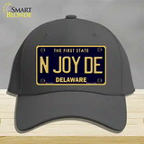 N Joy De Delaware Novelty License Plate Hat Cotton / Charcoal