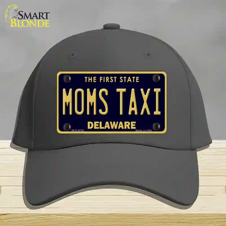 Moms Taxi Delaware Novelty License Plate Hat Cotton / Charcoal