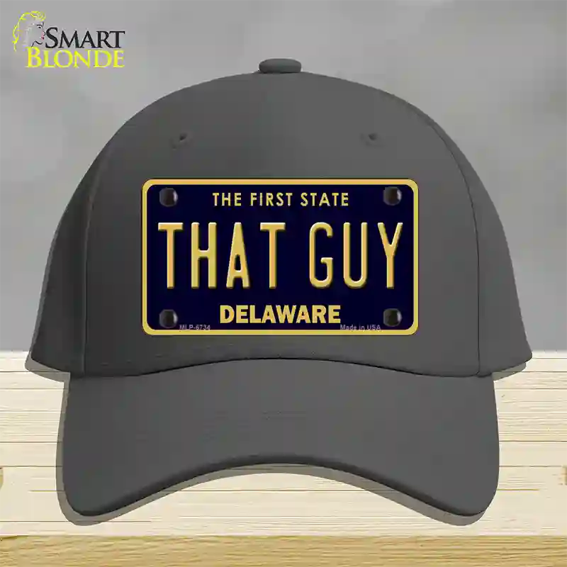 That Guy Delaware Novelty License Plate Hat Cotton / Charcoal