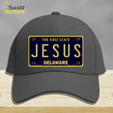 Jesus Delaware Novelty License Plate Hat Cotton / Charcoal