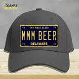 MMM Beer Delaware Novelty License Plate Hat Cotton / Charcoal