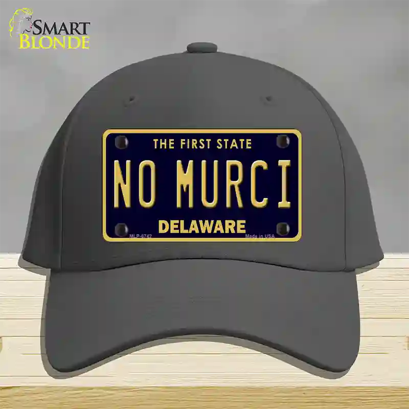 No Murci Delaware Novelty License Plate Hat Cotton / Charcoal