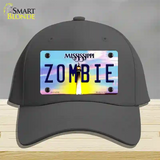 Zombie Mississippi Novelty License Plate Hat Cotton / Charcoal