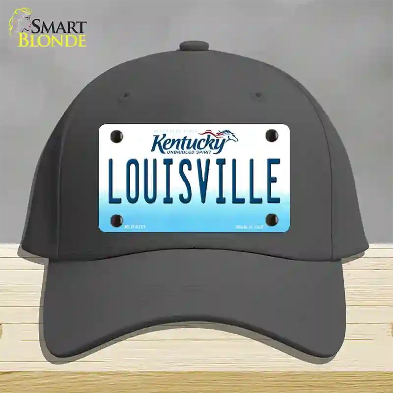 Louisville Kentucky Novelty License Plate Hat Cotton / Charcoal