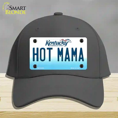 Hot Mama Kentucky Novelty License Plate Hat Cotton / Charcoal