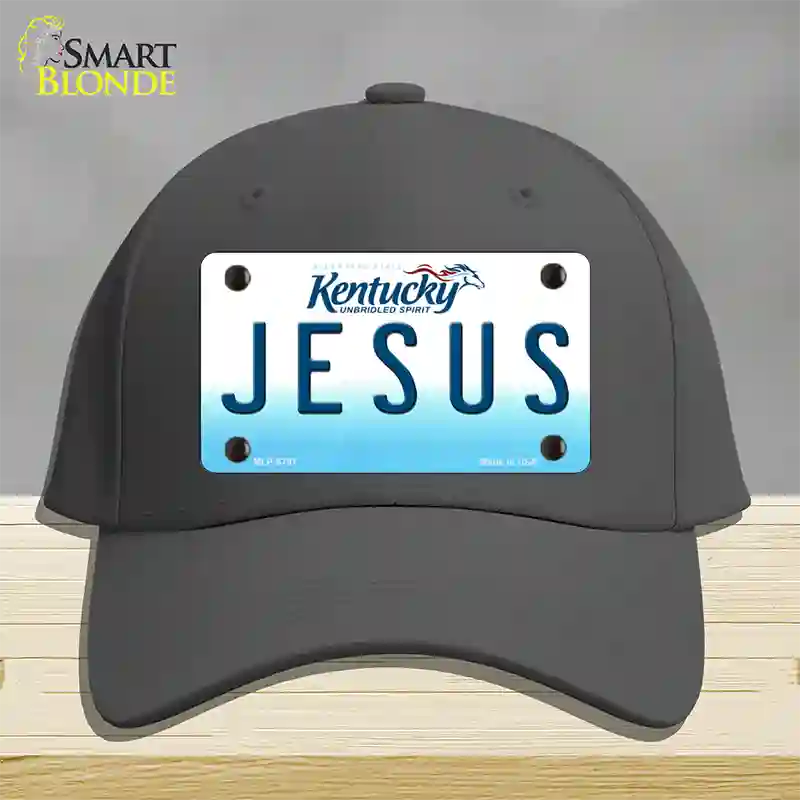 Jesus Kentucky Novelty License Plate Hat Cotton / Charcoal