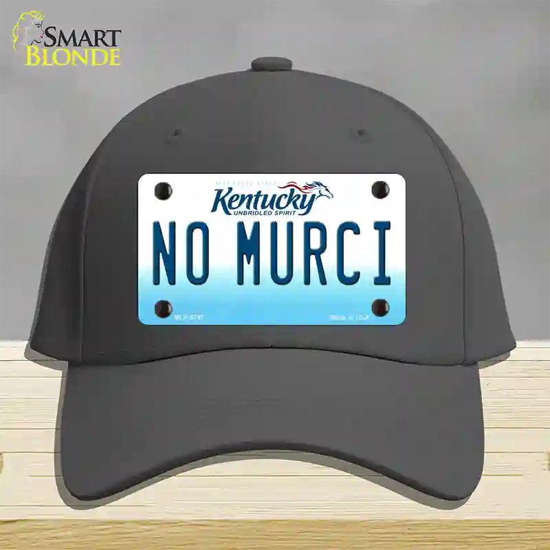 No Murci Kentucky Novelty License Plate Hat Cotton / Charcoal