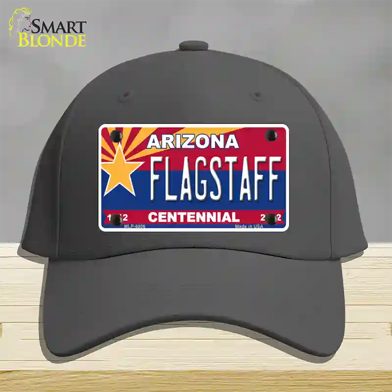 Arizona Centennial Flagstaff Novelty License Plate Hat Cotton / Charcoal