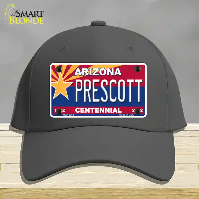 Arizona Centennial Prescott Novelty License Plate Hat Cotton / Charcoal