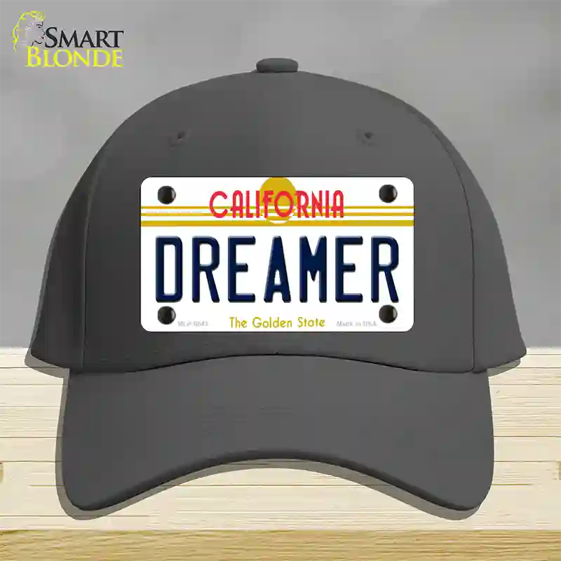 Dreamer California Novelty License Plate Hat Cotton / Charcoal