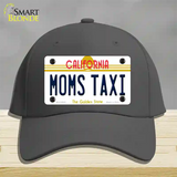 Moms Taxi California Novelty License Plate Hat Cotton / Charcoal