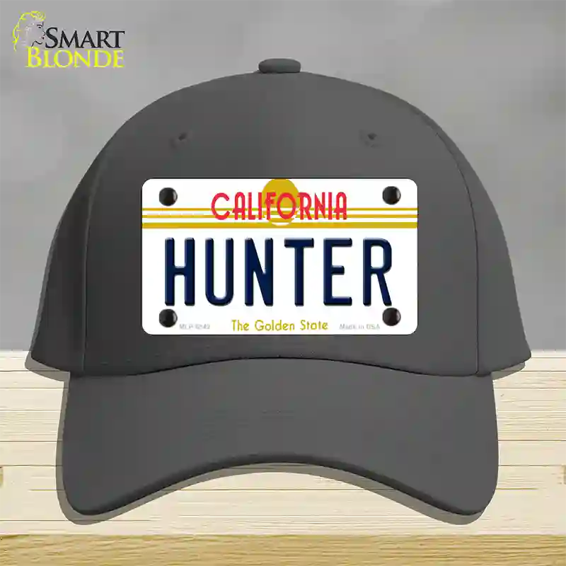 Hunter California Novelty License Plate Hat Cotton / Charcoal