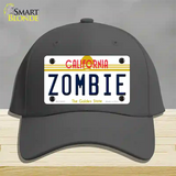 Zombie California Novelty License Plate Hat Cotton / Charcoal