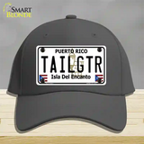 Tailgtr Puerto Rico Novelty License Plate Hat Cotton / Charcoal