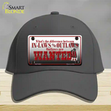 In-laws And Outlaws Novelty License Plate Hat Cotton / Charcoal