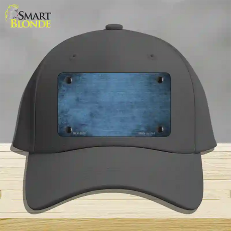 Light Blue Oil Rubbed Solid Novelty License Plate Hat Cotton / Charcoal