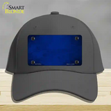 Royal Blue Oil Rubbed Solid Novelty License Plate Hat Cotton / Charcoal