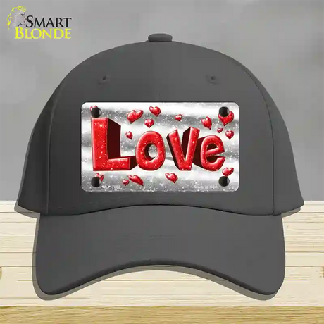 Love Novelty License Plate Hat Cotton / Charcoal