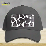 Black White Giraffe Oil Rubbed Novelty License Plate Hat Cotton / Charcoal