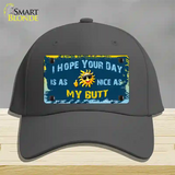 Hope Your Day Is Nice Novelty License Plate Hat Cotton / Charcoal