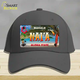 Naia Hawaii State Novelty License Plate Hat Cotton / Charcoal