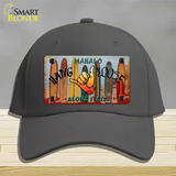 Hang Loose Surfboards Hawaii State Novelty License Plate Hat Cotton / Charcoal