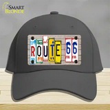 Route 66 License Plate Art Wood Novelty License Plate Hat Cotton / Charcoal